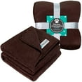 thumbnail image 7 of PetAmi Waterproof Dog Blanket For Large Giant Dogs, Pee Proof Pet Blanket Sherpa Fleece Crate Cover, Reversible Cat Throw Bed Kennel Protector, Soft Plush Washable Pad (Queen 90x90, Brown), 7 of 7
