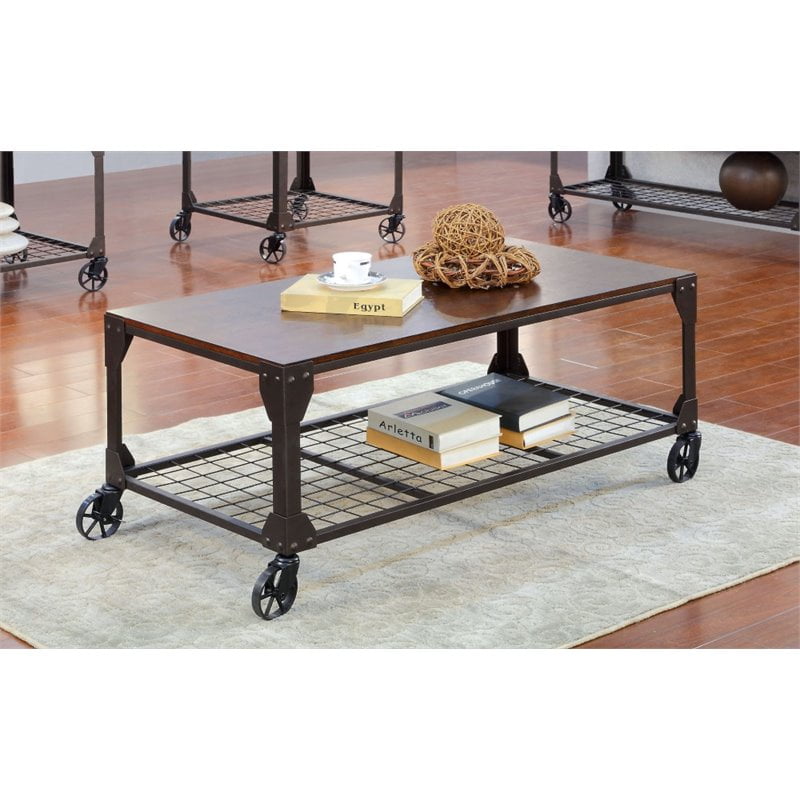 Minimalist Coffee Table With Casters with Simple Decor