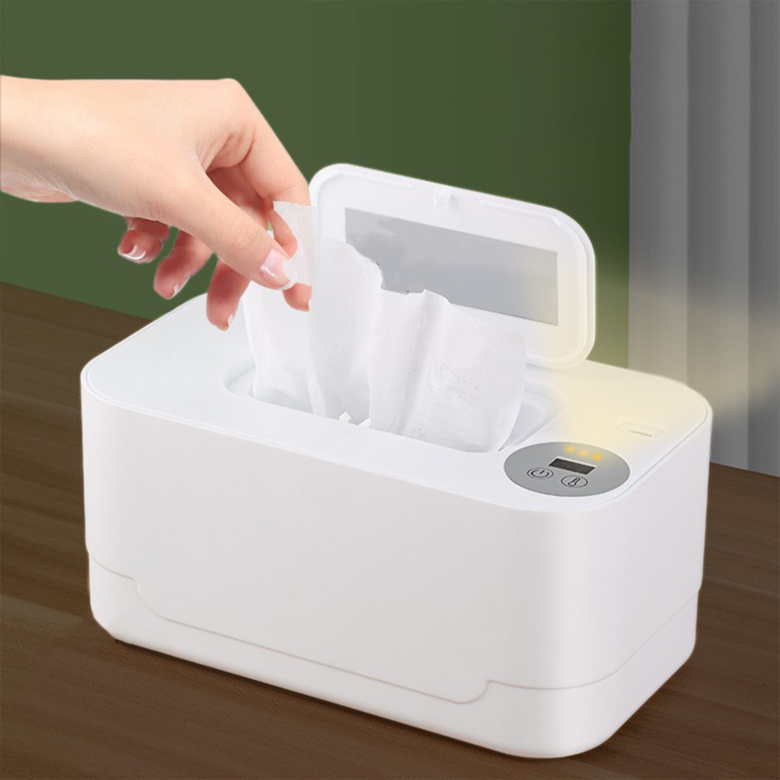 Bwiyojiz Home, Garden & Tools Gadgets Kitchen Dining Wipes warmer Heater Portable Car Out Charging USB Thermostat, Gifts for Yourself, White