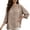 A1 Khaki, variant on Holzkary Women's Linen Tops 3/4 Sleeve Elbow Sleeve Crew Neck Summer Tops for Women Loose Fit Shirts Plain Blouse Peasant Blouses Lightweight Tops Solid Color Top Elegent Tops Boho Top Travel Blouses