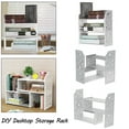thumbnail image 1 of Desktop Organizer Office Storage Rack Adjustable Wood Display Shelf - Free Style DIY Display - True Natural Stand Shelf - Light Wood, 1 of 24