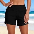 thumbnail image 2 of Nestiefly 2 in 1 Double Layer Running Shorts for Women High Waisted for Athletic Tennis Workout with Pockets Black M, 2 of 6