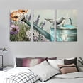 thumbnail image 3 of nygtbtfer  Flowers Wall Art, Floral Canvas Wall Decor,Cotton Lavender Plant Canvas Pictures Painting,Vintage Artwork Prints for Living Room Bedroom Home Office Decoration Ready to Hang  12x16x3pcs, 3 of 4