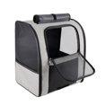 thumbnail image 1 of Ruiboury Breathable Backpack For Dogs And Cats - Fitting And Waterproof Coating Adjustable Buckles Backpack Portable Transparent gray,gray 10kg L, 1 of 6