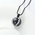 thumbnail image 6 of Mini Baseball Cremation Jewelry for Ashes 20mm Stainless Steel Memorial Urn for Ashes for Human Keepsake Urn Pendant Ashes Necklace for Pet, 6 of 9