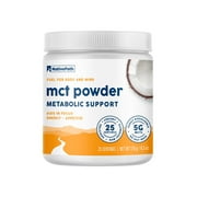 NativePath MCT Oil Powder Supplement - Unflavored MCT powder with keto-friendly C8 MCTs. Free of dairy, gluten and GMOs, 25 servings