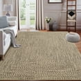 thumbnail image 1 of Area Rugs Braided Print Rug, Machine Washable Indoor Rug Non-Slip Low Pile Farmhouse Solid Carpet for Bedroom, Living Room, Dining Room Office, 1 of 10