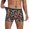 thumbnail image 2 of Kdxio Men's Boxer Briefs with Colorful Pineapples1 Print - Comfortable and Breathable Underwear for Everyday Wear, 2 of 7