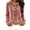 Pink, variant on MLCDZ Womens Velour Hoodies Casual Loose Fit Button Hooded Long Sleeves Drawstring Sweatshirt Lightweight Breathable Golf Camping Pullovers