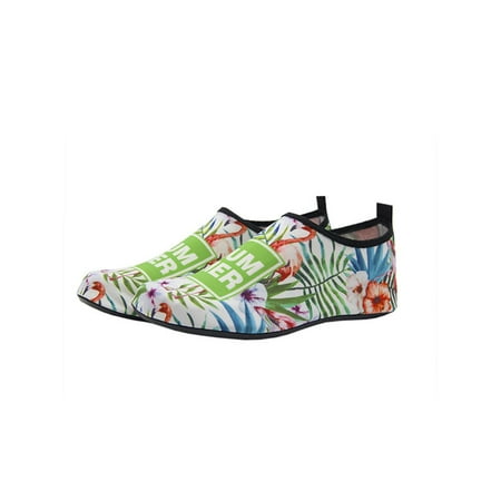 

Tenmix Unisex Beach Shoe Rubber Soft Sole Aqua Socks Barefoot Water Shoes Quick Dry Sock Sneakers Women Men Breathable Anti-Slip Green Bird 6.5-7