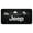 Black, variant on Jeep Beach Laser Etched Logo License Plate (Black)