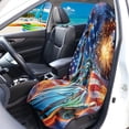 thumbnail image 2 of Garronmavis Front Car Seat Towel Cover, Waterproof Stain Resistant Non-Slip Breathable Sports Towel Mat, Universal Fit for Cars SUV Trucks Sedan Van, Ideal for Gym Workout Beach Hiking Running, 2 of 8
