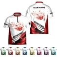 thumbnail image 2 of Personalized Name Bowling Jersey 3D, Custom Bowling Shirts for Team, Bowling Shirt Unisex for Men & Women (Purple, 2XL), 2 of 7