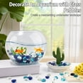 thumbnail image 3 of Glass Beads for Vases Topboutique Mixed Blue Decorative Gems Flat Glass Marbles Aquarium Decor Rocks Floral Stones for Vase Filler Flower Candle Crafts Centerpieces Wedding Decoration 0.66lb/300g, 3 of 7