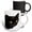 Multicolor, variant on 3drose, Photograph Vector of Jet Black Cat with Yellow Eyes, 15oz Mug