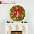 thumbnail image 4 of Best Choice Products 60in Artificial Pre-Lit Fir Christmas Wreath Decor w/ Red Bow, 375 LED Lights, 930 Tips, Plug-In, 4 of 7