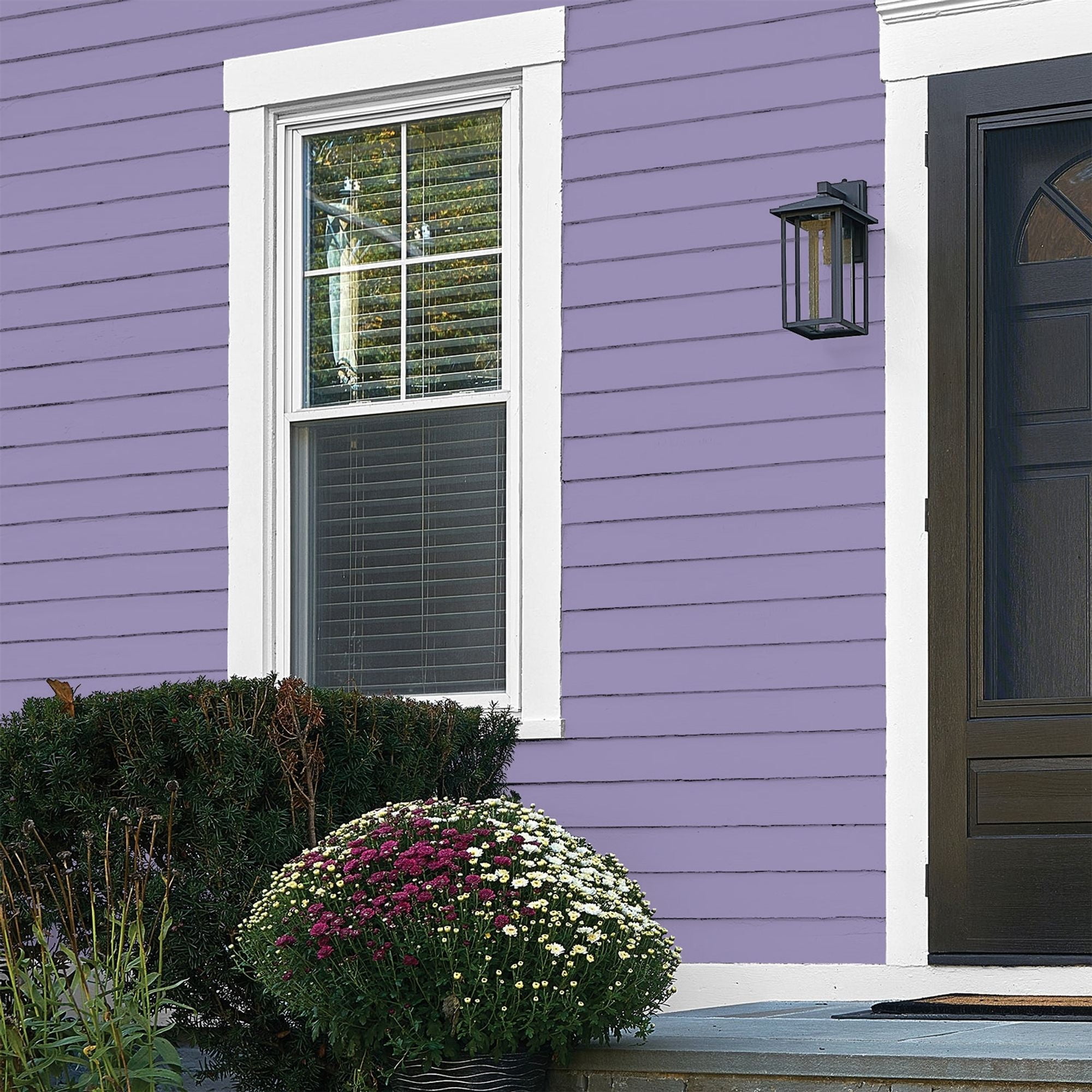 Glidden High Endurance Plus French Violet Flat Exterior Paint and Primer, 1 Gallon