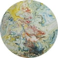 thumbnail image 2 of Addison Rugs Mayfield Washable Transitional Abstract Ivory Round Rug, 8' x 8', 2 of 5