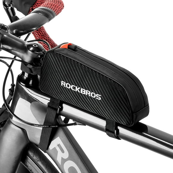 ROCKBROS Waterproof Bike Bag Front Frame Tube Bicycle Pouch Large Capacity Cycling Front Storage Bag for Road Bike MTB Mountain Bike
