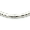 thumbnail image 2 of 925 Sterling Silver 10mm Cubetto Omega Snake Chain Herringbone Necklace, 2 of 5