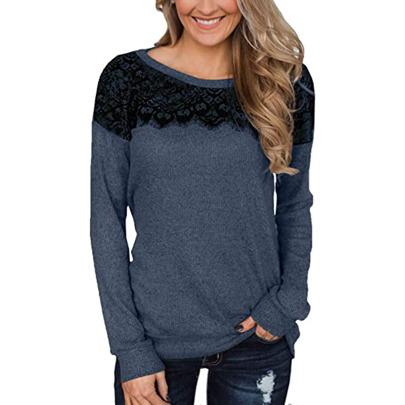 black lace sweatshirt