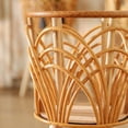 thumbnail image 2 of Maceta tejida de ratán artificial, soporte de flores triangular, soporte de flores hueco para sala de estar, balcón, canasta de flores tejida de bambú, planta de interior, 2 of 4