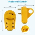 thumbnail image 5 of Kohree RV Plug 30 Amp Male, 125/250V Receptacle Plug,NEMA TT-30R for RV Camper Trailer, 5 of 9