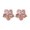 Pink, variant on Women Fashion Rhinestone Flowers Design Ear Stud Earrings Jewelry Gift Accessory