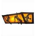 thumbnail image 4 of Meyda Lighting 24'W Gecko Vanity Light, Timeless Bronze/Amber Mica - 14333, 4 of 7
