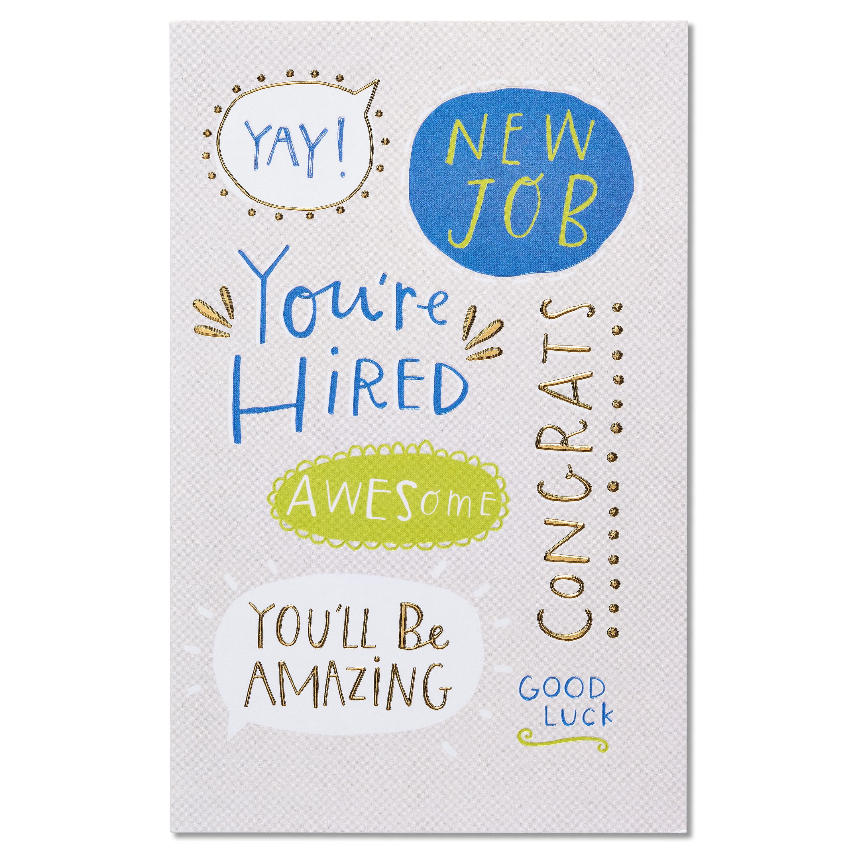 American Greetings New Job Card (You're Hired) Walmart Canada