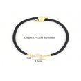 thumbnail image 2 of SNNROO 1pc Trendy Pave Cubic Zirconia Zodiac Colorful Adjustable Rope Bracelets For Women, 2 of 6