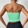 thumbnail image 3 of Youyipin Womens Tank Tops Women's Sexy Crop Top Sleeveless Stretchy Solid Strapless Tube Tops For Women, 3 of 3