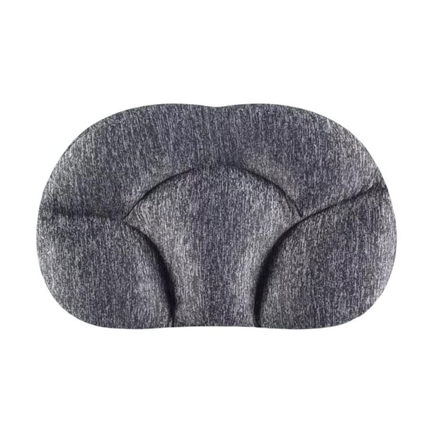 Almohada de cuello redonda, lavable, con soporte para la espalda, ergonómica, para dormir Gris