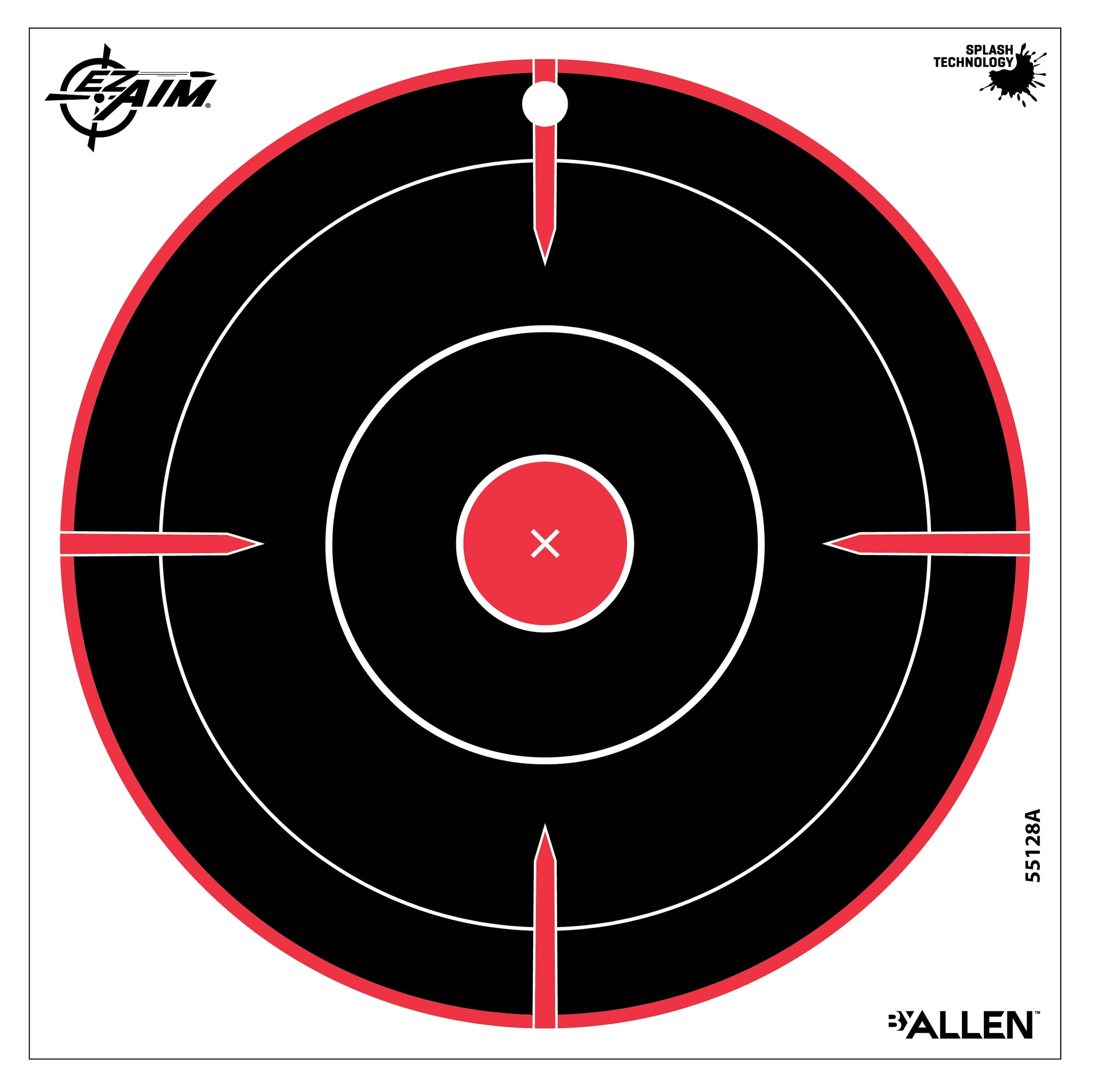 EZ Aim Splash Bullseye Targets, 8 x 8 Inch, 20 Pack