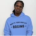 thumbnail image 3 of WHAT'S YOUR HUSTLE? Old School Boxing Hoodie | Heavy Cotton | (3 COLORS), 3 of 11