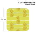 thumbnail image 3 of Disketp Gold Pineapple Funny Coasters,4 Pcs Leather Coasters With Holder, Perfect Housewarming Hostess Gifts,Protect Furniture From Water Marks Scratch And Damage, 3 of 9