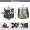 thumbnail image 2 of Yayeee Ashtray with Lid for Cigarette Smokeless Stainless Steel Home Ash Holder, Black Record, 2 of 7