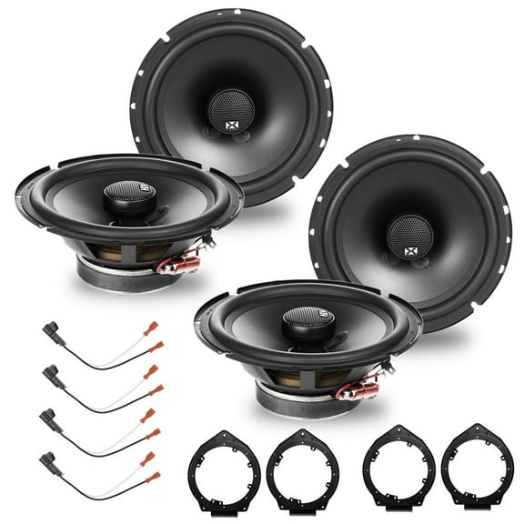 NVX Front & Rear 6.5" Coaxial Car Speaker Replacement Package for 2007-2017 GMC Acadia 540W Peak