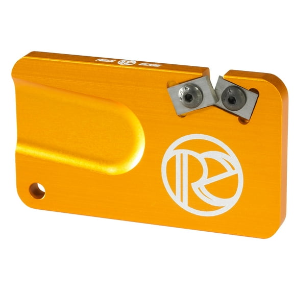 REDI-EDGE/KLAWHORN IND REPS201OR Pocket Knife Sharpener Duromite Carbide Orange with Nylon Sheath