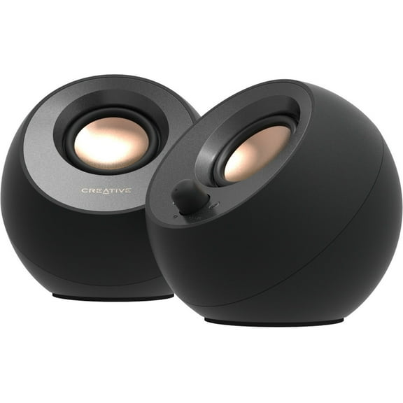 Creative Pebble V3 2.0 Bluetooth Speaker System, 8 W RMS, Black