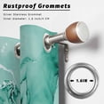 thumbnail image 5 of Outdoor Curtains for Patio Waterproof Turquoise Marble Indoor/Outdoor Curtain Tiebacks Abstract Waves Cloud Privacy Curtain Sun Block Grommet Drapes for Pergolas Gazebo Porch 2 Panel 54x108 Inch, 5 of 9