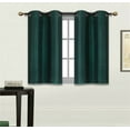 thumbnail image 2 of SAMIMPORT-2011 Fabric Blackout Grommet Valances, Green, 36"x 30", Set of 2, 2 of 2