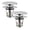 Silver*Two, variant on 1 Pcs Bathtub Drain Stopper with Hair Catcher, Drain Plug with Screen, Bathtub Plugs Shower Drain Hair Catcher, Anti-Clogging Drain Plug with Detachable Hair Catcher