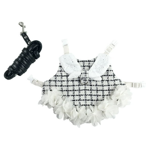 LYINGF Bunny Rabbit Ferret Harness and Leash Set, Bunny Clothes for Rabbits, Small Animal Guinea Pig Dress Clothes for Kitten Ferret Chihuahua Puppy Mini Dog and Small Animals Harnesses