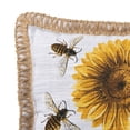 thumbnail image 2 of Better Homes & Gardens 19" x 19" Square, Sunflower Outdoor Toss Pillow, Natural, Single Pillow, 2 of 5