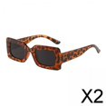 thumbnail image 1 of 2x Gafas de Conducción Modernas, Protección , Gafas de Sol para Exteriores, Mujeres, Hombres, Gafas de Sol Rectangulares para Fiestas, Niñas, Damas, 2 piezas, 1 of 8