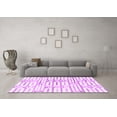 thumbnail image 3 of Ahgly Company Indoor Round Solid Purple Modern Area Rugs, 5' Round, 3 of 4