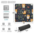 thumbnail image 3 of Cats Leaves Flowers Beach Blanket Outdoor Picnic Blanket 78"x 78" Waterproof Foldable for Beach Camping Travel Hiking Grass Lawn Park, 3 of 5