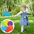 thumbnail image 4 of Flying Disc Outdoor Playing Lawn Game Disk Flyer for Kindergarten Teaching Soft Silicone Colorful 6 Pack Bulk Set, 4 of 10