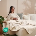 thumbnail image 4 of Bare Home Manta de Felpa Polar de 300 G/M², Microfibra Mullida, Suave y Afelpada, Tamaño Twin/Twin XL, Color Vainilla, 4 of 7